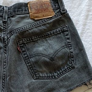 Vintage Black 501 Levi Shorts